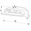 Imagen de Tapa gris de plástico con agujero para perfil flexible SL04-04
