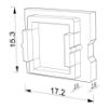 Imagen de Tapa negra para perfil en aluminio SL05-03