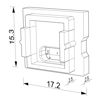 Imagen de Tapa gris con agujero para cable de alimentación para perfil en aluminio SL05-03