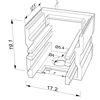 Imagen de Weiße Möbelendkappe für Aluminiumprofil SL05-03