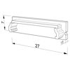 Imagen de Tapa gris para perfil en aluminio SL07-05