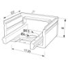 Imagen de Tapa negra para mueble para perfil de aluminio SL08-03