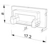 Imagen de Tapa gris para perfil en aluminio SL08-03