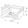 Imagen de Tapa blanca para mueble para perfil de aluminio SL08-03