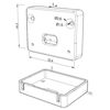 Imagen de Tapa gris de plástico con agujero para perfil SL10-13