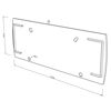 Imagen de Tapa plata para perfil en aluminio para pared PR-WALL9242