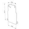 Imagen de Tapa de hoja galvanizada para perfil de aluminio para pladur DW11-03