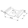 Imagen de Grapa de montaje de metal para perfil de aluminio SL04-04
