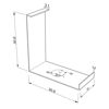 Imagen de Grapa de montaje en metal perfil en aluminio angular AN04-09 y AN05-09