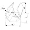 Imagen de Grapa de montaje en metal perfil en aluminio angular de 30mm AN05-09