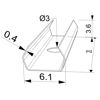 Imagen de Grapa de montaje perfil en aluminio SL03-02