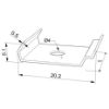 Imagen de Grapa de montaje perfil en aluminio WL03-01 y WL04-05