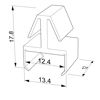 Imagen de Grapa de montaje de plástico para tira de 12 mm para perfil CC01-06