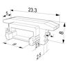 Imagen de Tapa negra para perfil en aluminio empotrado RE01-03