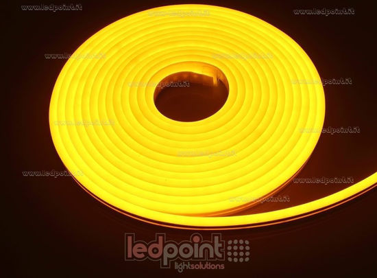 Imagen de Led Neon Flex 6mm ámbar 2835 24V 9,6W 120led/m IP65 5m