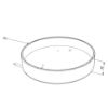 Imagen de Tapa blanco de plástico para perfil redondo NE04-19