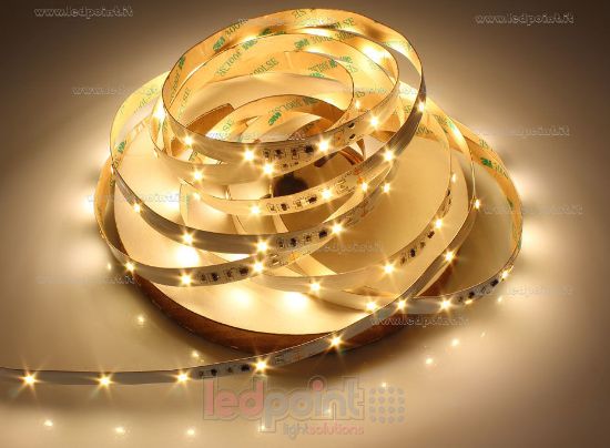 Imagen de Tira de led 5m blanco cálido 3000K 3step 2835 36led/m Honglitronic 24V 8,6W/m control de corriente