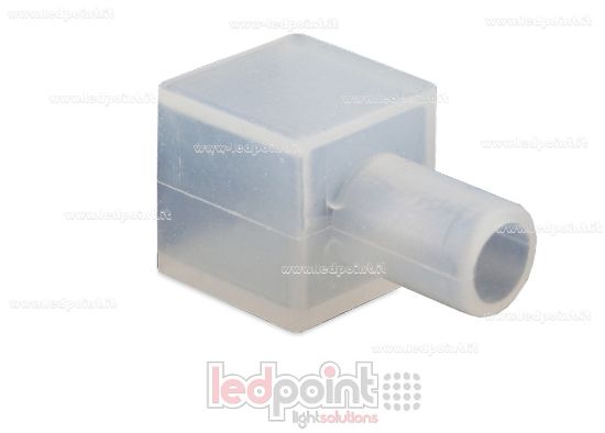 Imagen de Tapa final con agujero para el cable de alimentación para Led Neon Flex 10mm