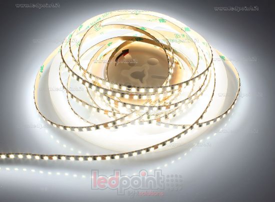 Imagen de Tira de led 5m blanco 4000K 3step 2835 156led/m Honglitronic 24V 6,6W/m, PCB 5mm
