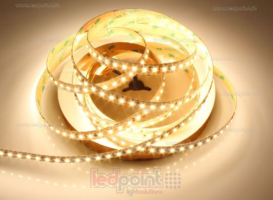 Imagen de Tira de led 5m blanco cálido 3000K 3step 2835 120led/m Parylene IP65 Honglitronic 24V 24W/m