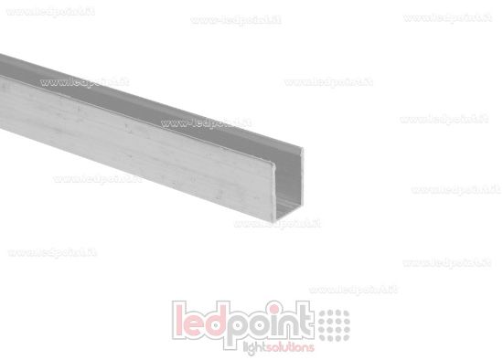 Imagen de Barra de aluminio para fijar, 1m, para Led Neon Flex 6mm