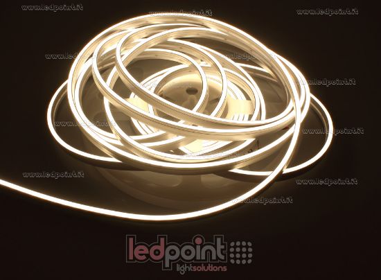 Imagen de Led Neon Flex 4x8mm blanco cálido 3000K 2835 12V 9,6W 120led/m IP65 5m
