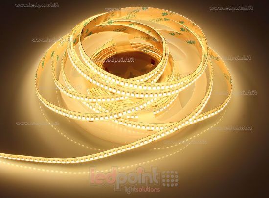 Imagen de Tira led 5m blanco cálido 3000K 3528 240led/m 24V IP53 (IP65) silicona 19,2W/m