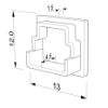 Imagen de Tapa blanca de plástico para perfil SL14-16