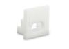 Imagen de Tapa blanca de plástico con agujero para perfil SL14-16