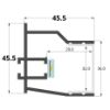 Imagen de Perfil de PVC para cemento, 3 metros