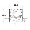 Imagen de Perfil de aluminio pintado de blanco para pladur 50x49mm, 3 metros