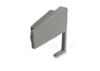 Imagen de Tapa gris derecha para perfil de aluminio para estantería SH01-03