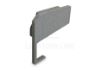 Imagen de Tapa gris izquierda para perfil de aluminio para estantería SH01-03