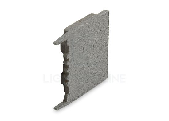 Imagen de Tapa gris para perfil en aluminio SH02-03
