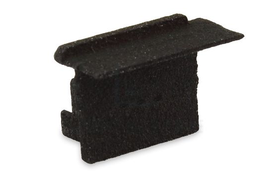 Imagen de Tapa negra izquierda para perfil en aluminio empotrado RE12-16