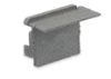 Imagen de Tapa gris izquierda para perfil en aluminio empotrado RE12-16