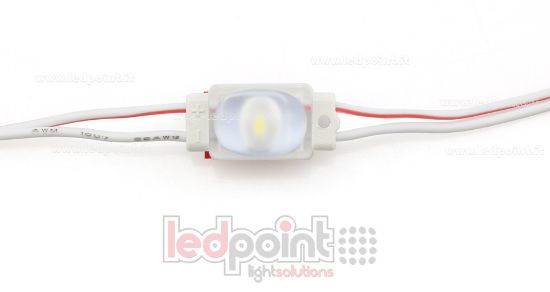 Imagen de Minimódulo led 2835, 0,36W 12V, blanco frío 6000-7000K, IP65 con lente 168°*147°