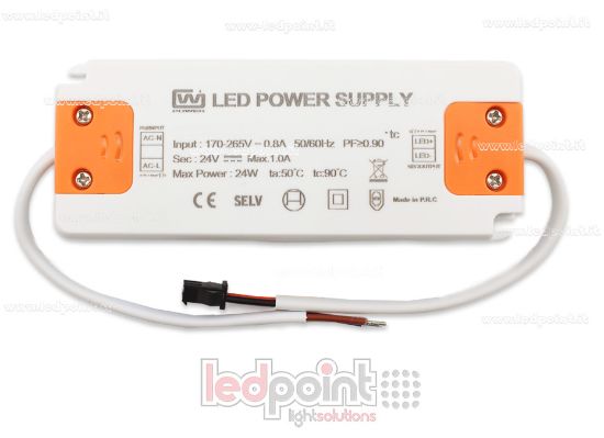 Imagen de Fuente de alimentación ultra thin 24W 24V con cables