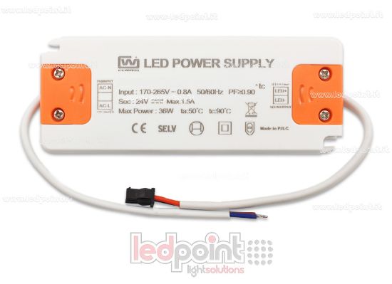 Imagen de Fuente de alimentación ultra thin 36W 24V con cables