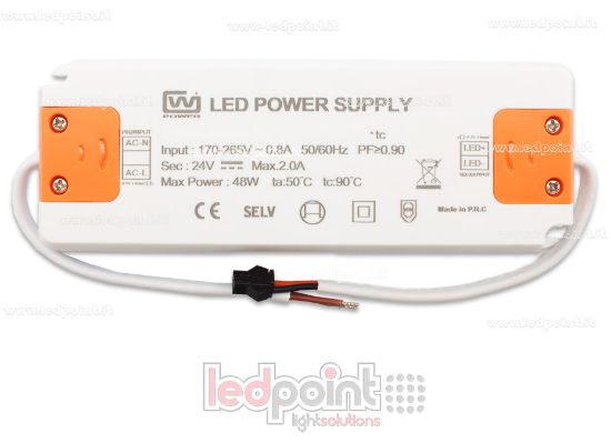Imagen de Fuente de alimentación ultra thin 48W 24V con cables