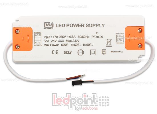 Imagen de Fuente de alimentación ultra thin 60W 24V con cables
