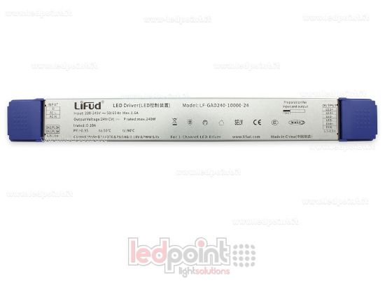 Imagen de Fuente de alimentación 240W 24V 5en1 DALI + Push Dim + PWM + 0-10V + Rx LiFud