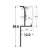 Imagen de Perfil de aluminio para cerámica 11mm