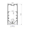 Imagen de Perfil en aluminio 36x75mm