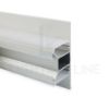 Imagen de Perfil de aluminio con doble emisión de luz para montaje en pared 31x70mm