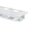 Imagen de Profilé de aluminio pintado de blanco para pladur 62x12mm
