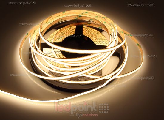 Imagen de Tira de led COB 10m blanco cálido 3000K CRI Ra>93 320led/m 24V 8W/m