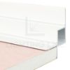 Imagen de Perfil de aluminio angular pintado de blanco para pladur 16x12mm