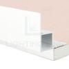 Imagen de Perfil de aluminio angular pintado de blanco para pladur 16x12mm