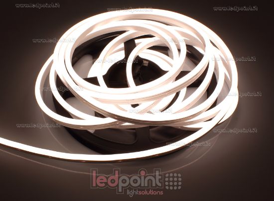 Imagen de Led Neon Flex 4x8,8mm blanco cálido 3000K 2835 12V 10W 180led/m IP65 10m